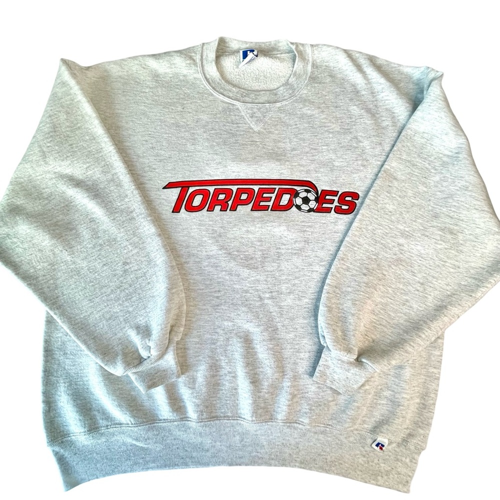 Russell Athletics Gray Long Sleeve CrewNeck Torpedoes Soccer Club Sweatshirt XXL